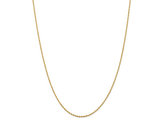 Diamond Cut Rope Chain Necklace in 14K Yellow Gold 18 Inches (1.50mm)
